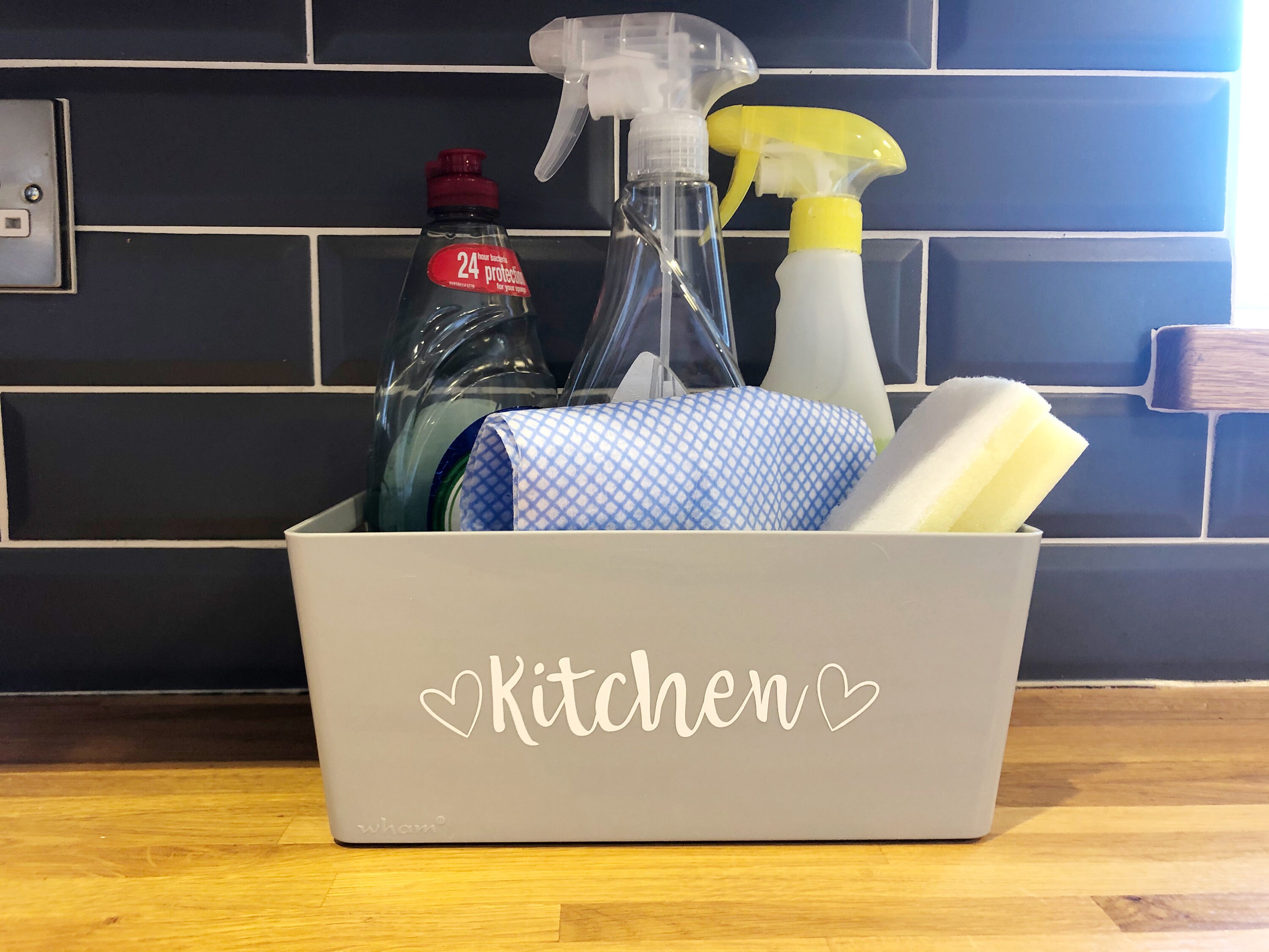 Kitchen Storage Caddy Basket Tray Tidy Etsy