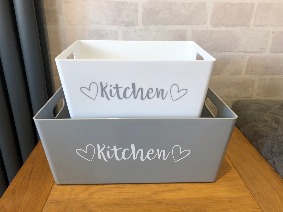 Kitchen Storage Caddy Basket Tray Tidy Etsy UK