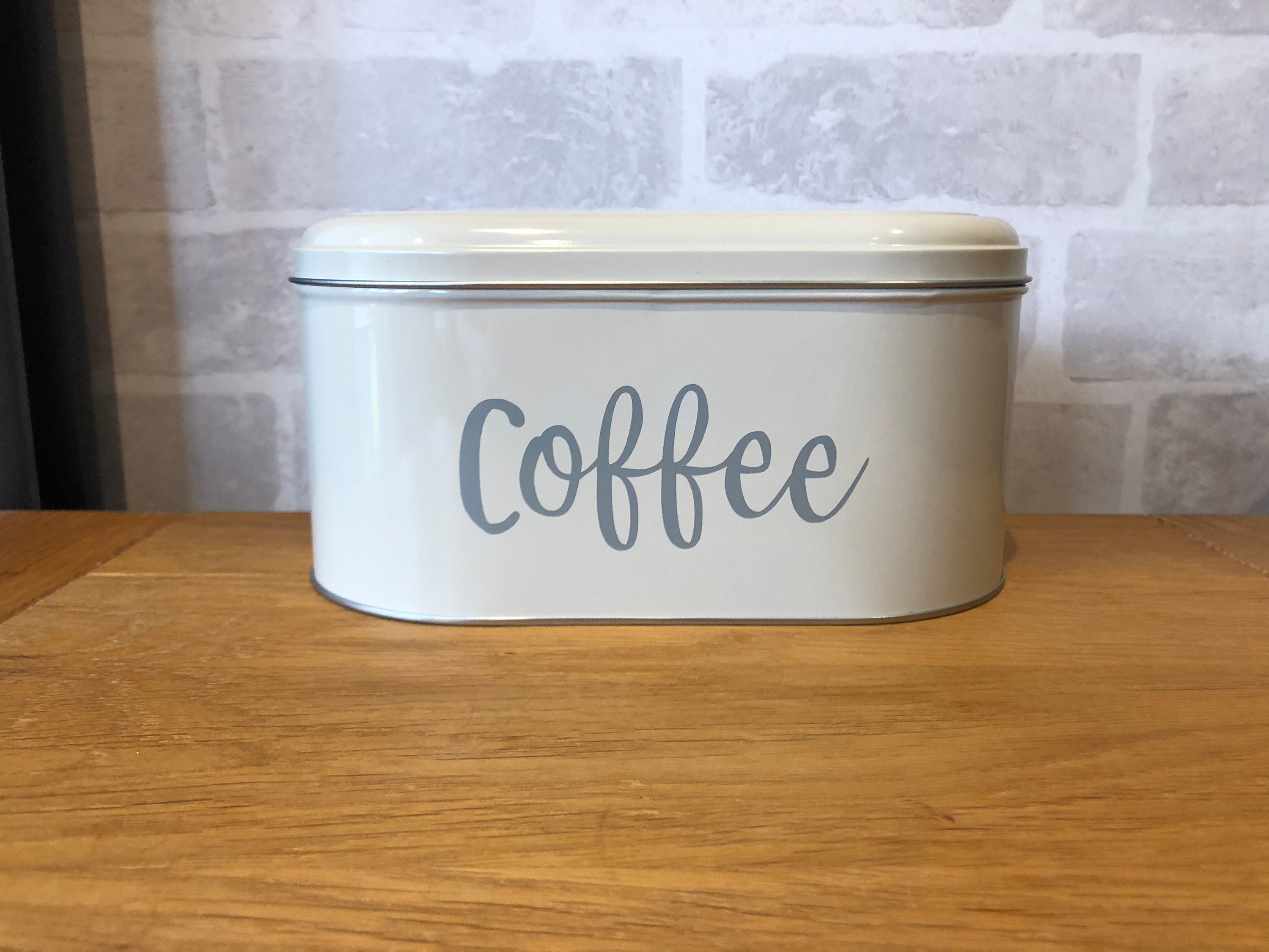 Stackable Tea Coffee and Sugar Container Tin Set Etsy