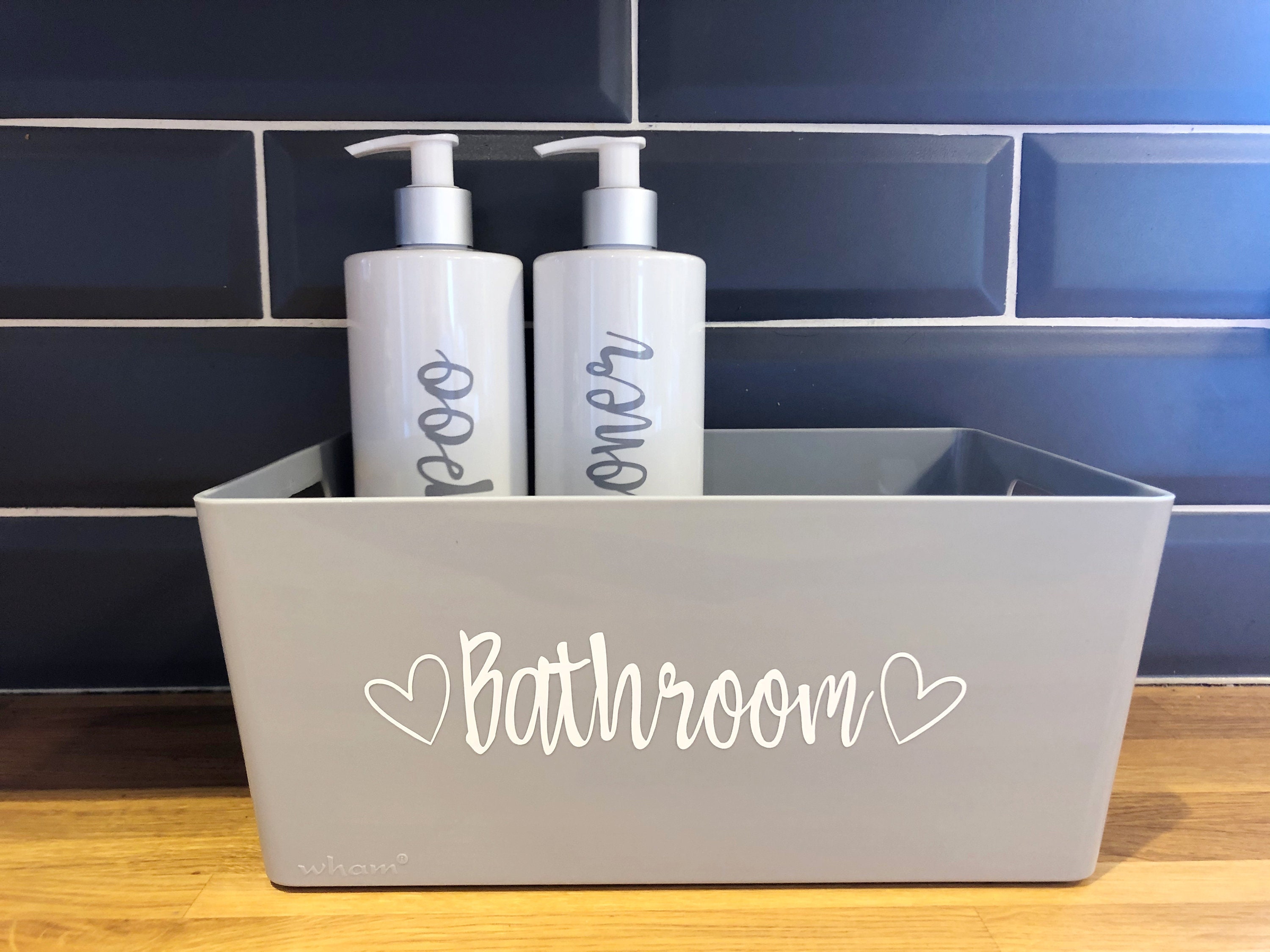 Bathroom Storage Caddy Basket Tray Tidy Box Etsy UK