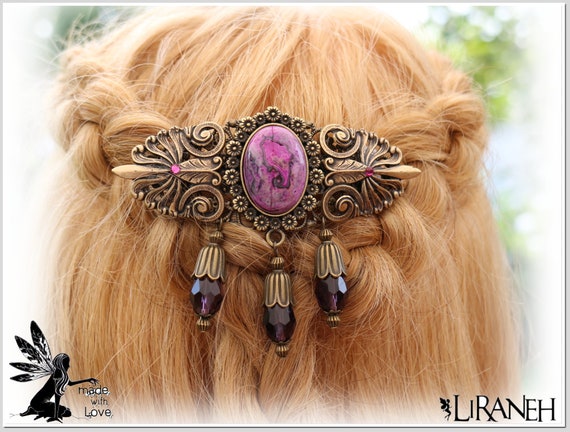 LOVE HAIR CLIP LARGE CHOCOLATE BROWN LOVE HAIR CLIP LARGE CHOCOLATE BROWN