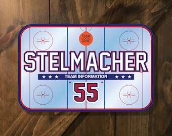 Custom Hockey Tournament Sign - DIGITAL FILE - Hockey Rink - Door Hanger, Door Sign by Sports Signs by Design