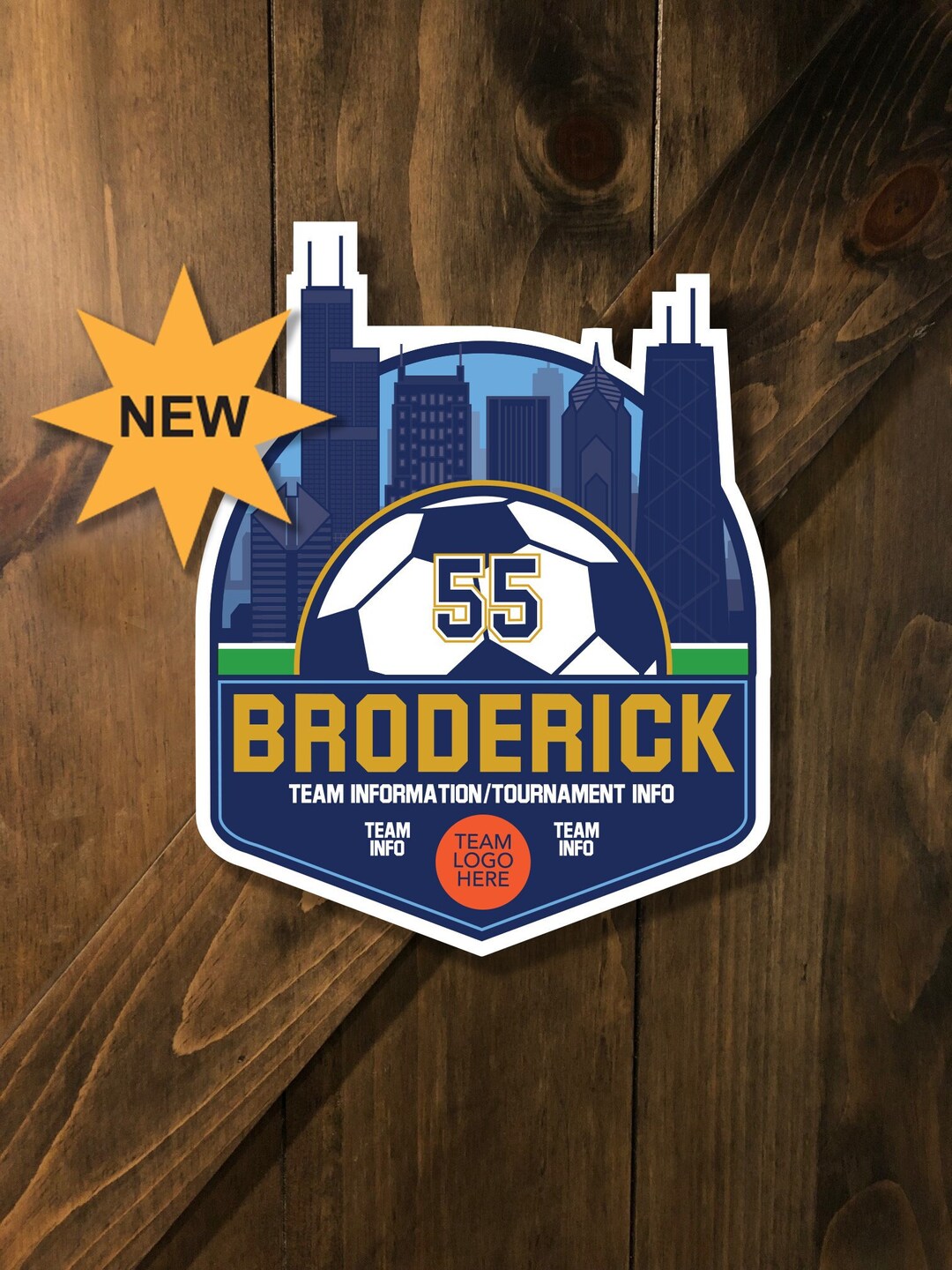 DIGITAL FILE Custom Sports Tournament Sign Soccer Skylines Soccer Decor