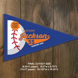 Custom Baseball / Softball Tournament Sign - DIGITAL FILE - Pennant - Door Hanger, Door Sign by Sports Signs by Design