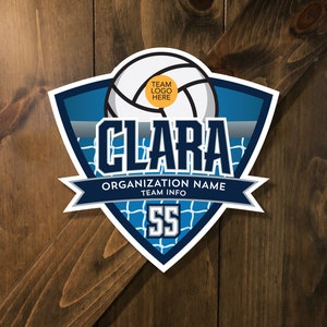 DIGITAL FILE - Custom Sports Tournament Sign - Volleyball - Shield2 -   - Door Hanger, Door Sign by Sports Signs By Design