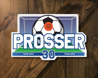 DIGITALE DATEI - Personalisiertes Sport-Turnier-Schild - Fußball - Tor - , Türschild, Türschild von Sports Signs by Design