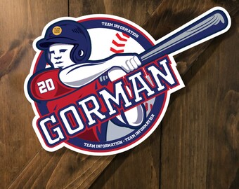 &quot;&quot;Baseball Tournament&quot;&quot; Schild - DIGITALE DATEI - Batter - Türschild, Türschild von Sports Signs by Design.&quot;