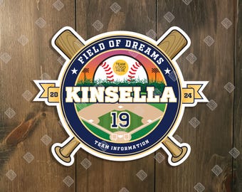 Custom Baseball Tournament Schild - DIGITALE DATEI - Field of Dreams - Türschild, Türschild von Sports Signs by Design
