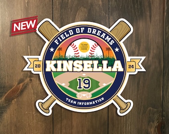 Custom Baseball Tournament Schild - DIGITALE DATEI - Field of Dreams - Türschild, Türschild von Sports Signs by Design