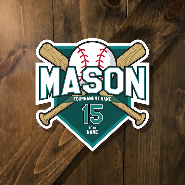 Custom Baseball Tournament Sign - DIGITAL FILE - Crossbones - Door Hanger, Door Sign by Sports Signs by Design