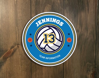 DIGITAL FILE - Custom Sports Tournament Sign - Volleyball - Medallion - Door Hanger, Door Sign by Sports Signs By Design