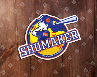 Custom Softball Tournament Schild - DIGITALE DATEI - Batter - Türschild, Türschild von Sports Signs by Design