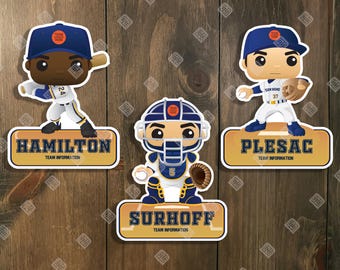 DIGITALE DATEI - Personalisiertes Sportschild für Baseballspieler - Baseball Dekor, Türschild, Türschild von Sports Signs By Design