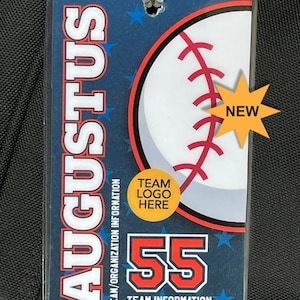 Individueller Baseball / Softball Turnier Taschenanhänger - Baseball - Personalisierter Sport Taschenanhänger von Sports Signs by Design