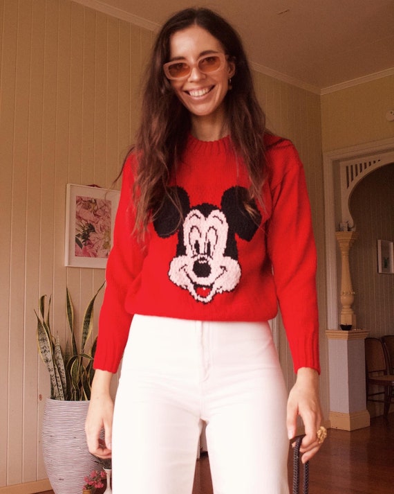 Handmade Mickey Mouse knit sweater
