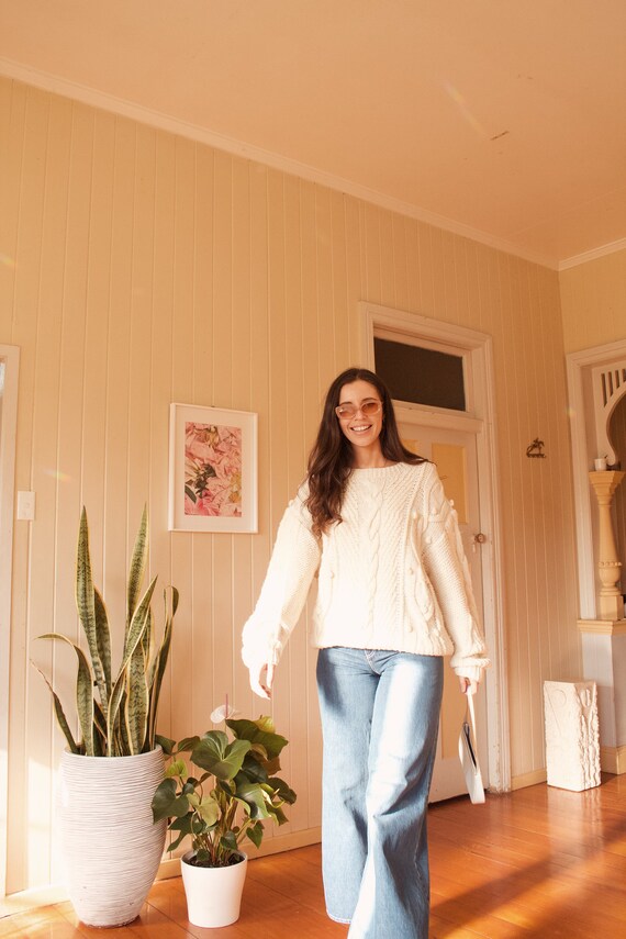Vintage chunky cable knit
