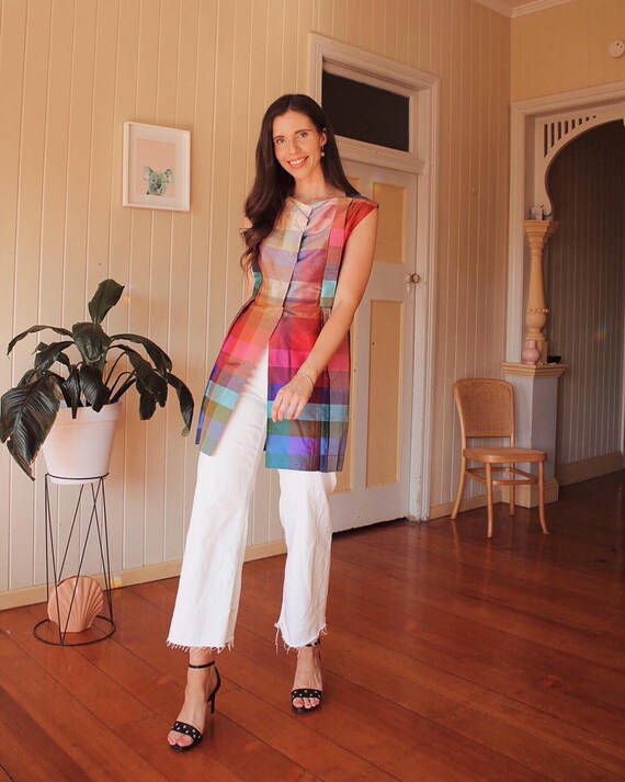 Rainbow dress/ gillet