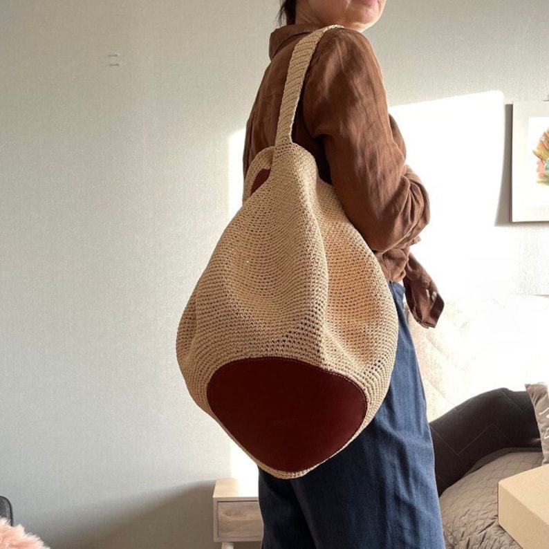 Cosbai - Boho Crochet Tote Bag - Large & Classic