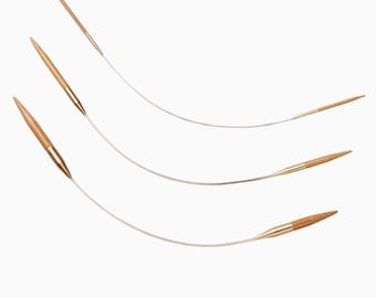 Seeknit | Koshitsu | Asymmetric Fixed Circular Knitting Needles | 23cm