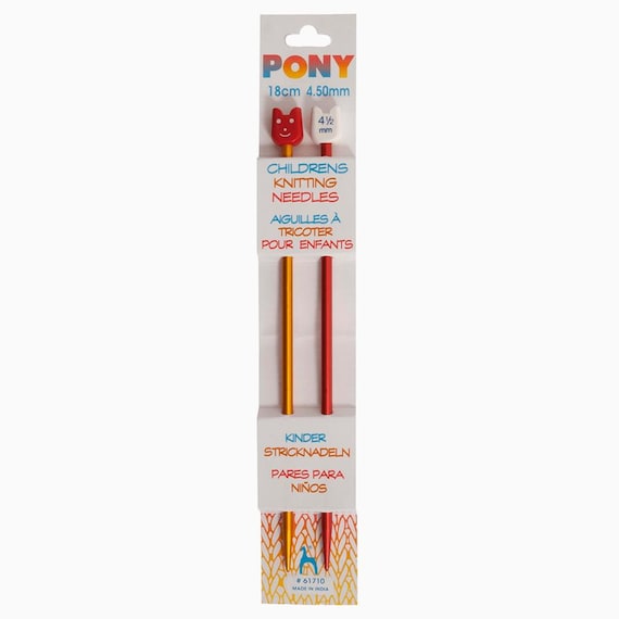 Pony Aiguilles à Tricoter En Métal 25 Cm De Long 4,5 Mm