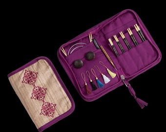 Juego de agujas de tejer intercambiables Lantern Moon / Grace de 10 cm