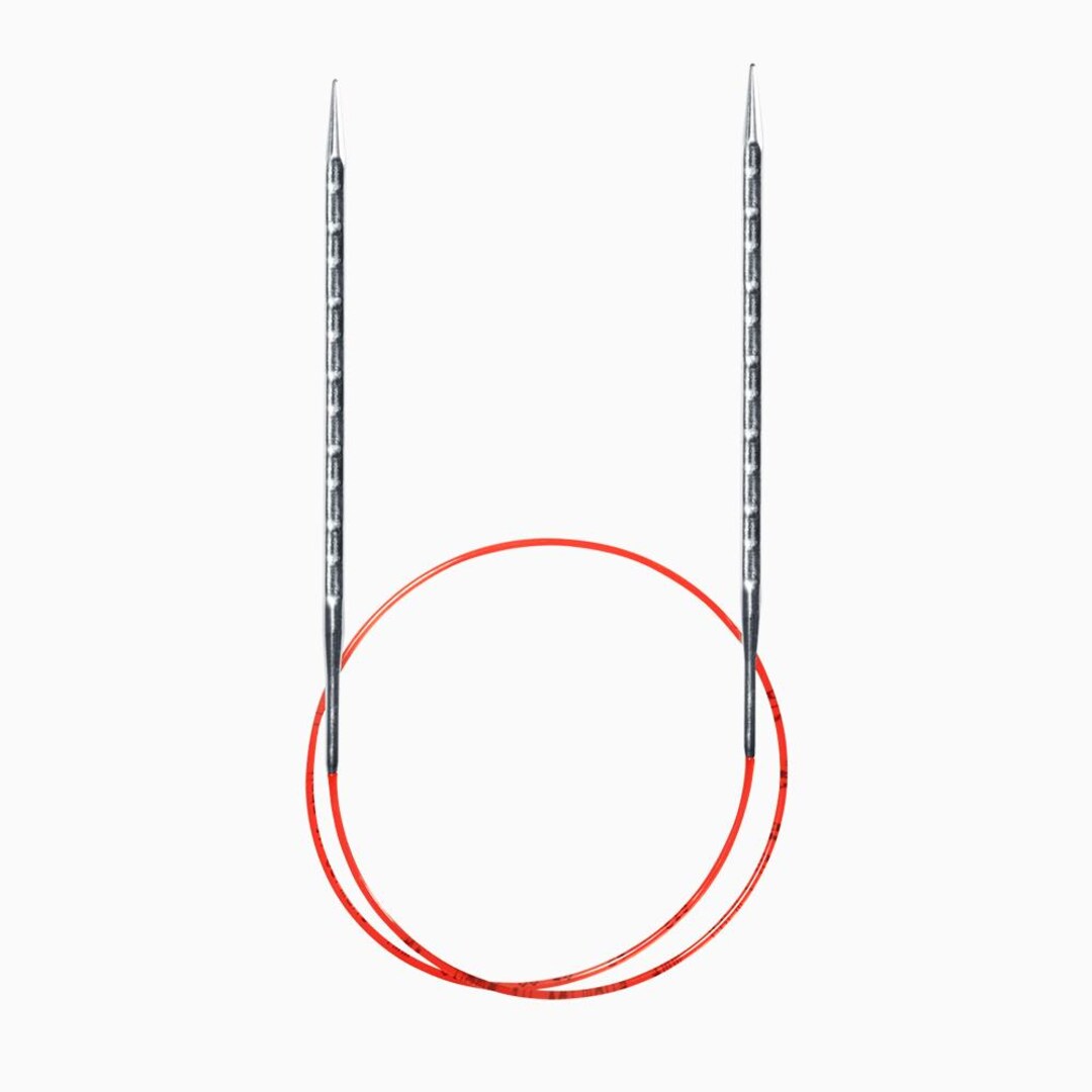 addi Lace Silver Tip Fixed Circular Knitting Needles 40cm 8mm