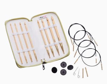 KnitPro | Japanese Bamboo | Afghan / Tunisian Crochet Hook Set