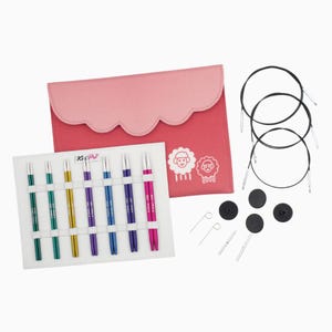 KnitPro | Zing | 13cm Interchangeable Knitting Needle Midi Set
