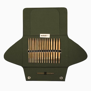Addi | addiClick Nature Olivewood | Interchangeable Knitting Needle Set | 570-2