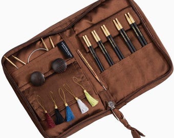 Juego de agujas de tejer intercambiables Lantern Moon / Heritage de 10 cm