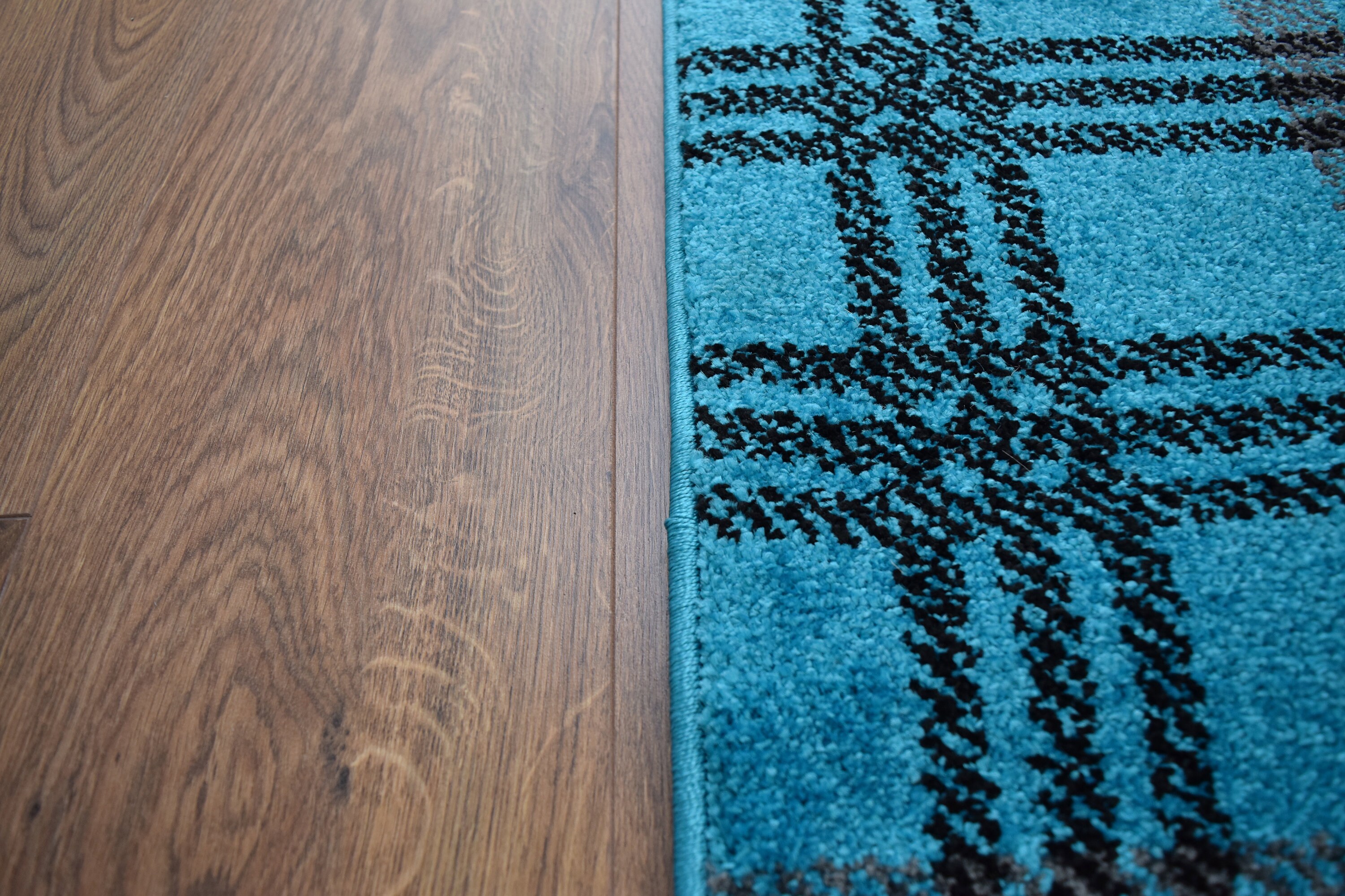 Long Hallway Stairs Runners Blue Teal Tartan Pattern Entrance Etsy