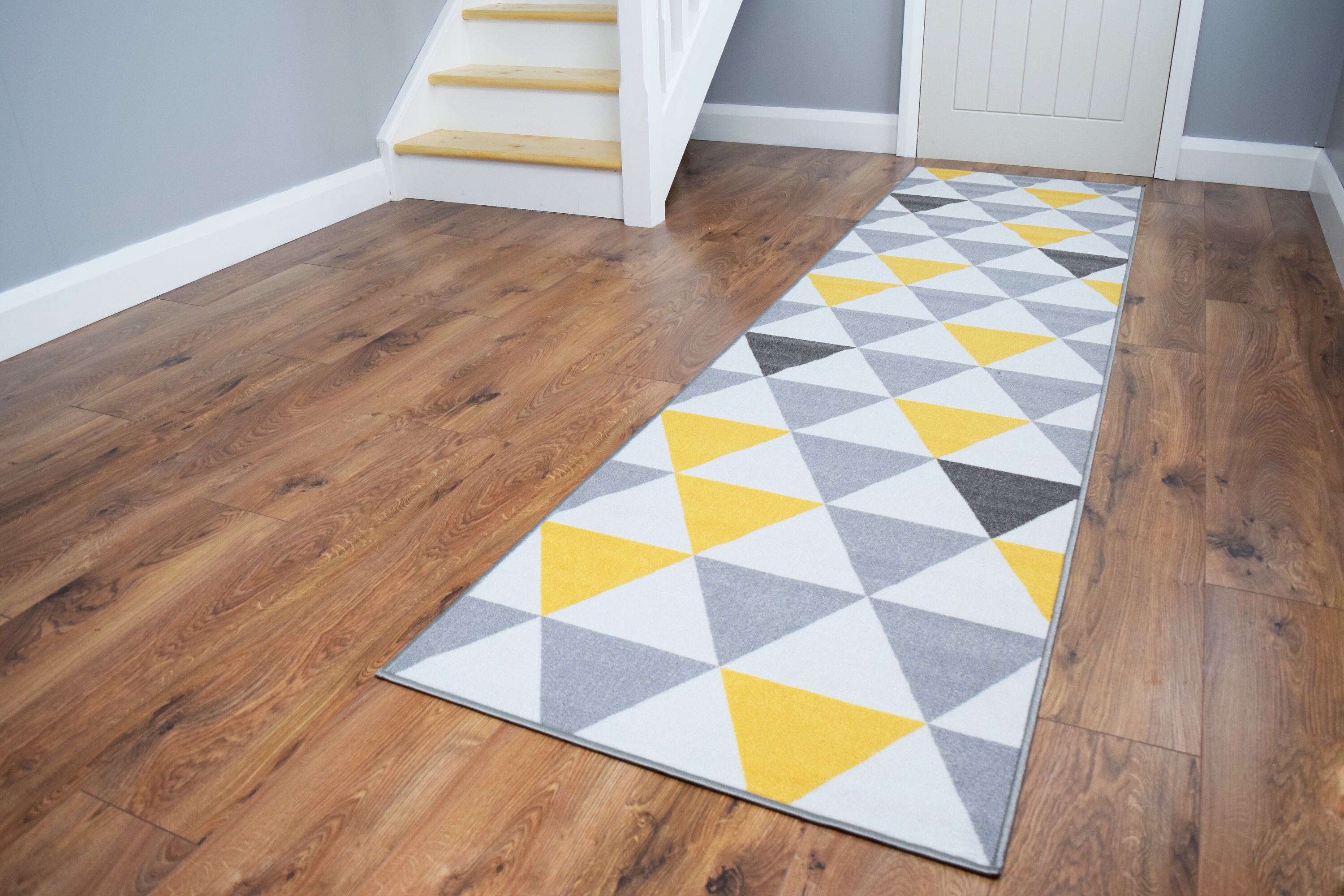 Grey Gold Ochre Rug Kitchen Mat Non Slip Hallway Runner Large Etsy