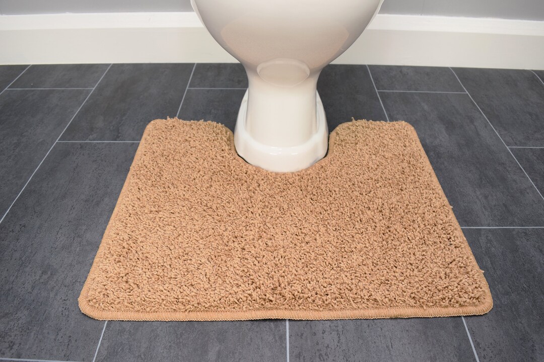 Beige Coffee Pedestals Mats Rugs Bathroom Non Slip Rubber Etsy UK