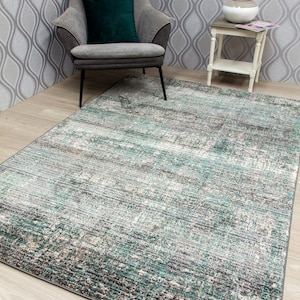 Green Ash Rug Mat Large Small Living Room Rugs Fade Distressed Fathers Day