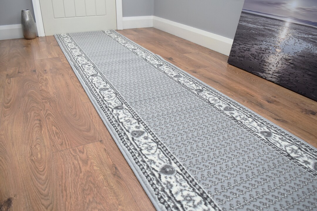 Traditional Hallway Runner Stairway Grey Door Mat - Etsy