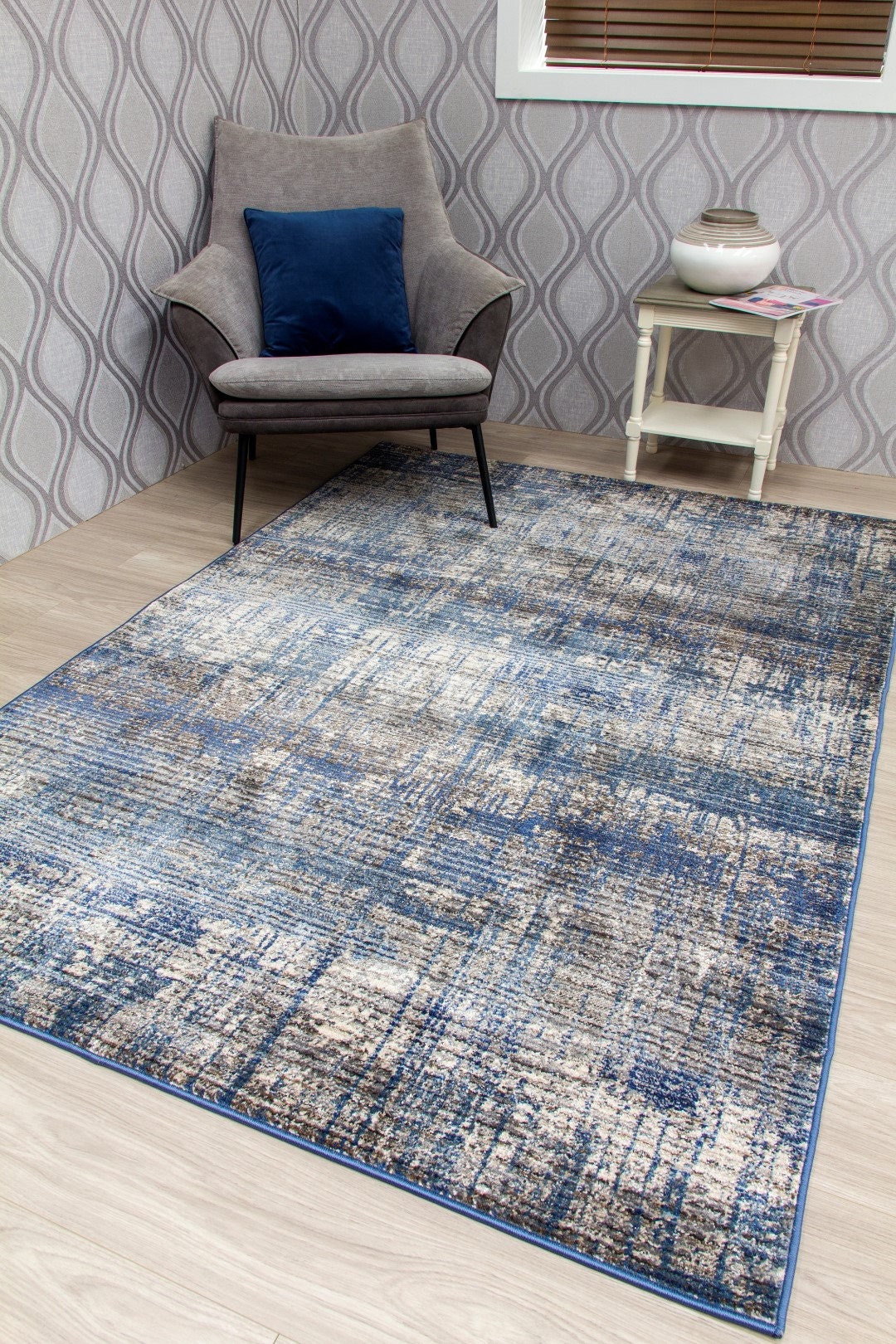 Alfombra gris azul Alfombra grande Pequeña alfombras de sala de estar se  desvanecen Angustiado Día del Padre -  España