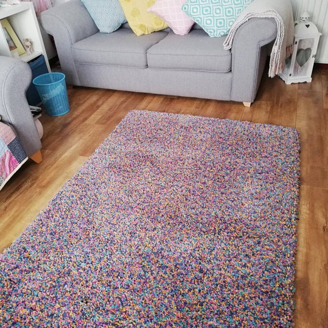 Jelly Bean Design Bright Rug Mat Living Room Bed Lounge Kids Etsy