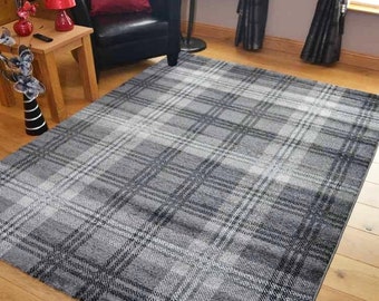 Tartan Rugs Mats Check Design Living Room Highland