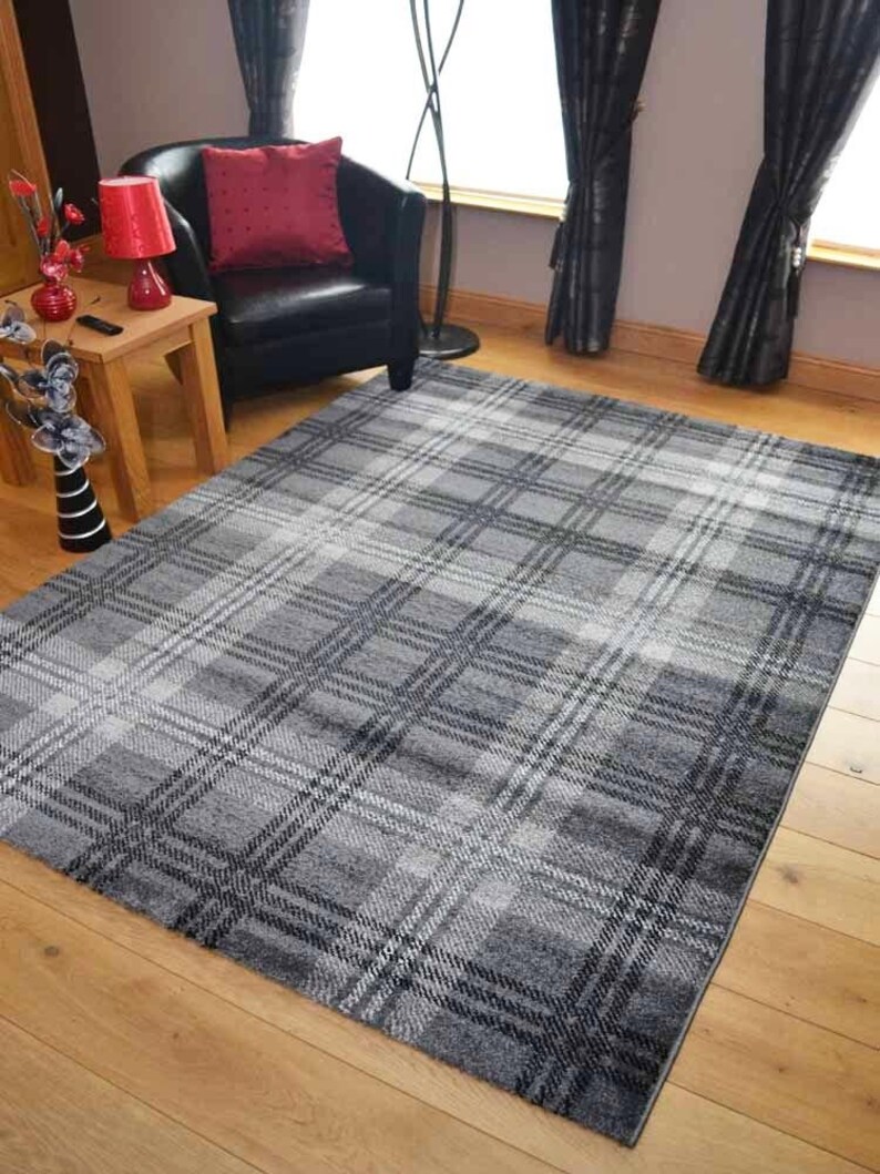 Tartan Rugs Mats Check Design Living Room Highland Etsy UK
