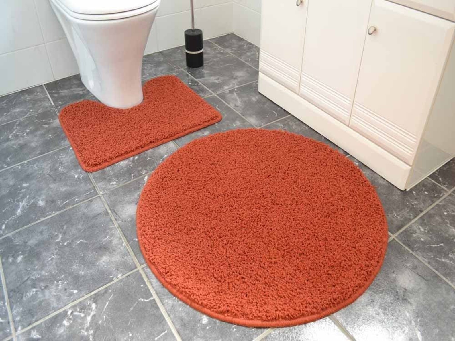 Rust Terracotta Bath Mats Non Slip Etsy