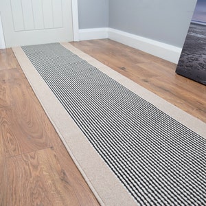 Wide Hallway Stairway Runner Non Slip Beige Brown Washable Door Mat Rug