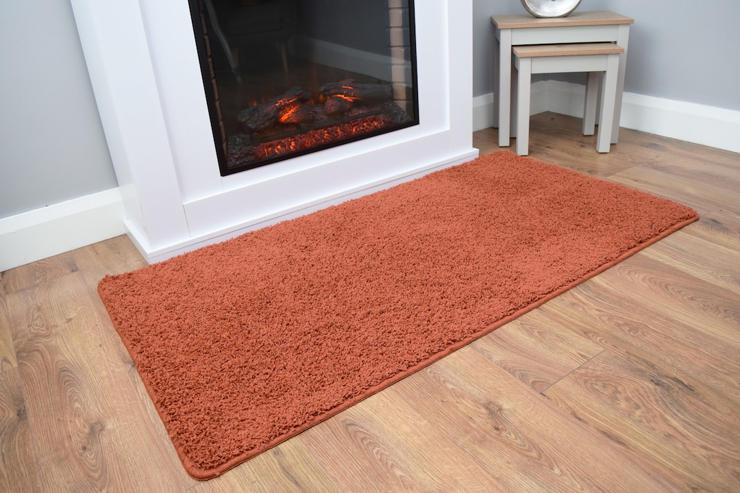 Rust Terracotta Bath Mats Non Slip Etsy