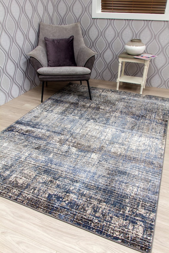 Small Throw Rug | 2x3 Feet | Grey | Ophanie