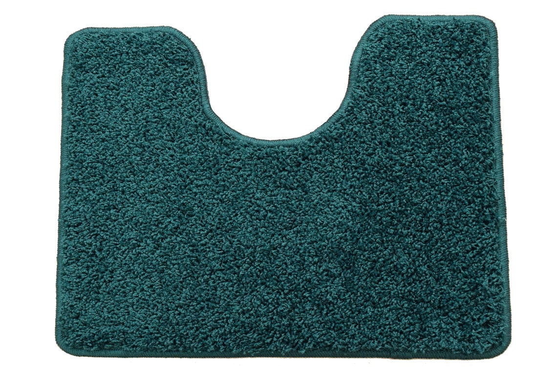 Dark Green Pedestals Mats Rugs Bathroom Non Slip Rubber Etsy