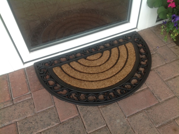 Natural Coir Non Slip Welcome Floor Entrance Door Mat Indoor Outdoor 75cm x  45cm