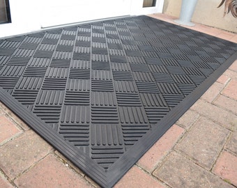 Rubber Industrial Mat Heavy Duty Entrance Doormat Non Slip Outdoor Indoor 90cm x 150cm