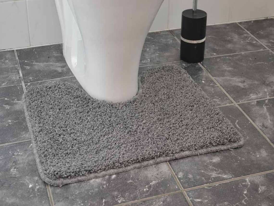 Toilet Pedestals Mats Rugs Bathroom Non Slip Rubber Backing Etsy