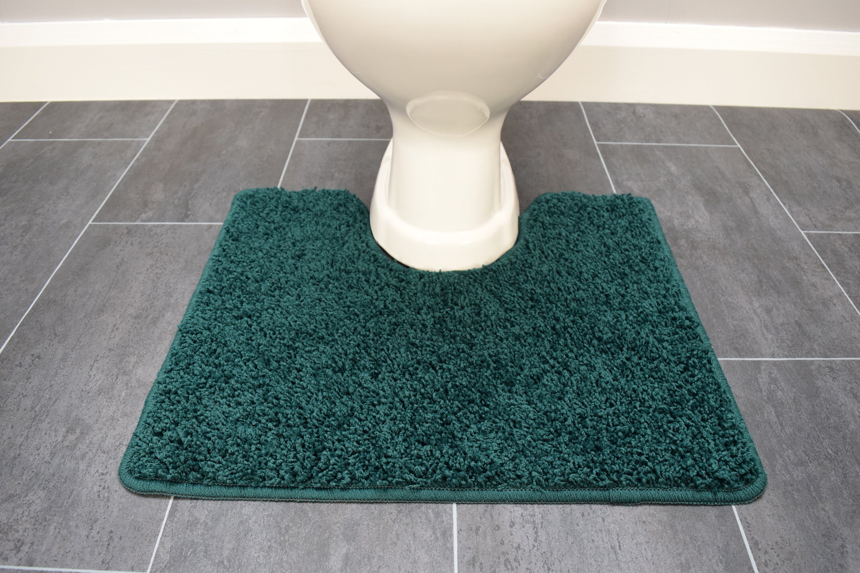 Dark Green Pedestals Mats Rugs Bathroom Non Slip Rubber Etsy