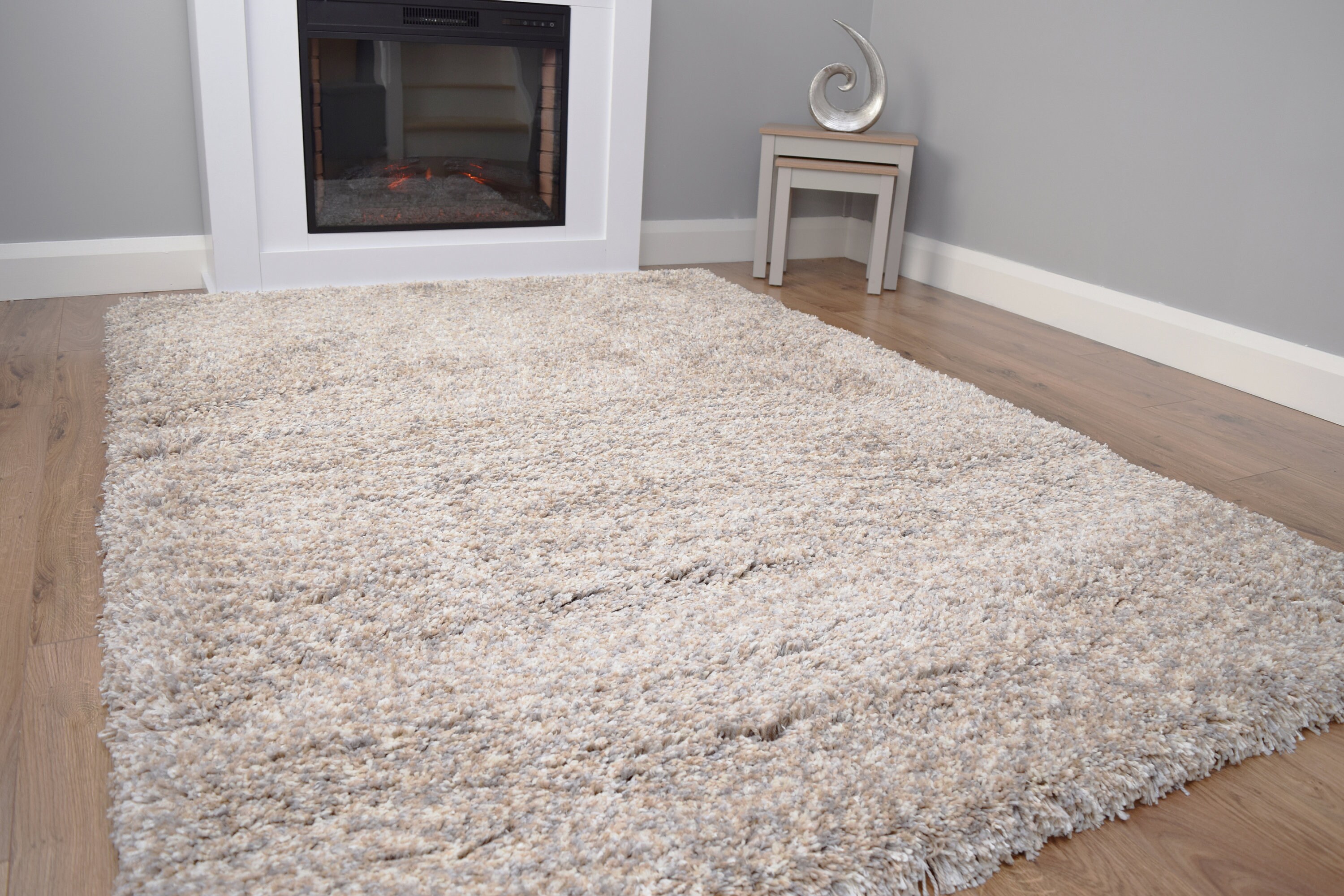 Jelly Bean Beige Living Room Rug Uk