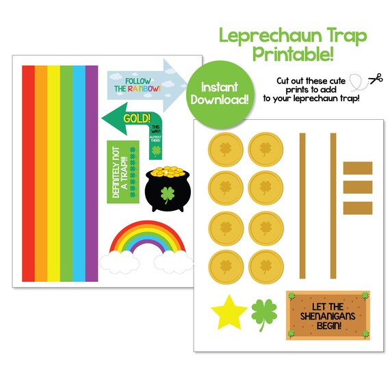 Printable Leprechaun Trap Kit Ideas Mom Wife Busy Life 